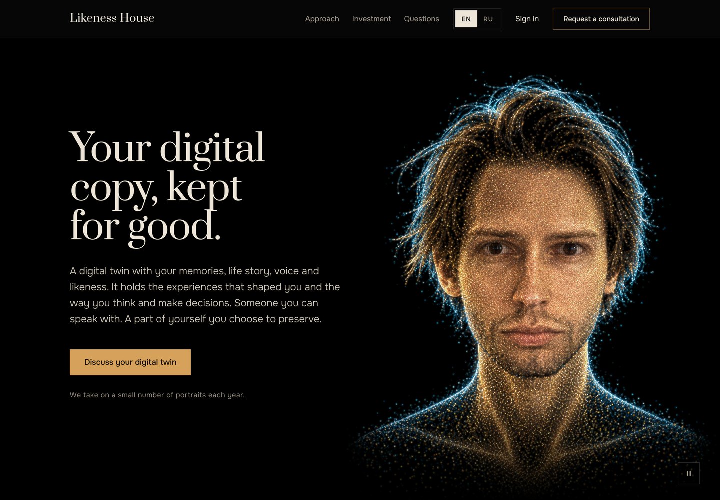 Likeness House: a digital twin to preserve something of yourself in history